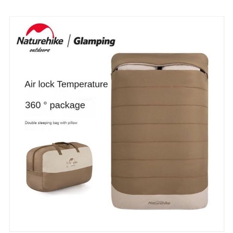 SLEEPING BAG DOUBLE WITH PILLOW NATUREHIKE NH21MSD02 []
