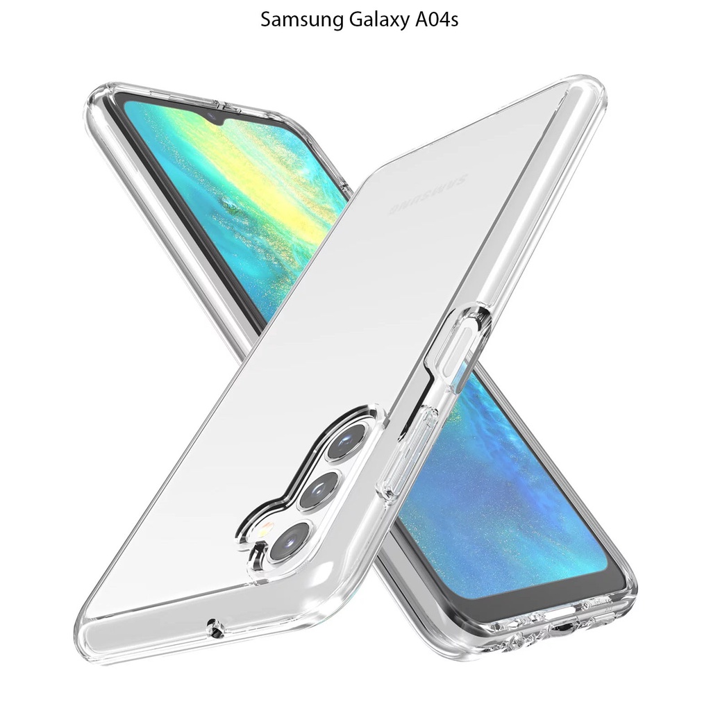 Case Samsung Galaxy A04s Casing Clear HD KETEBALAN 2MM BENING TRANSPARAN TPU Premium Softcase