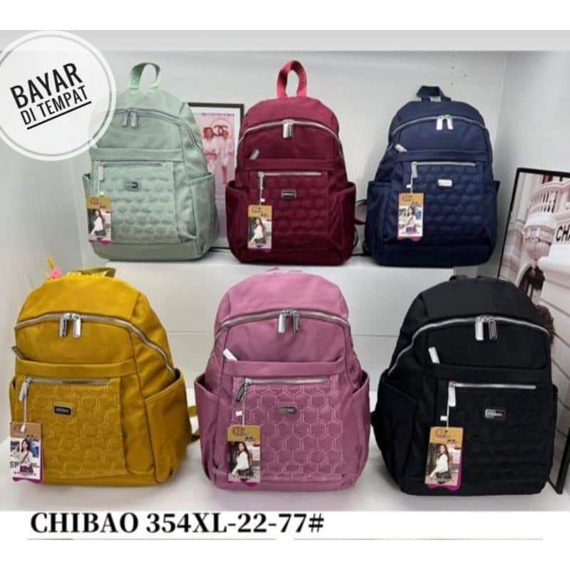 Tas Ransel Chibao 354XL-22 Bahan Kanvas Size Jumbo Muat laptop 14inch. Tas Wanita Tas Chibao Tas Ransel Wanita Import Tas Chibao Import BEST SELLER TERBARU BISA BAYAR DITEMPAT.!!!!