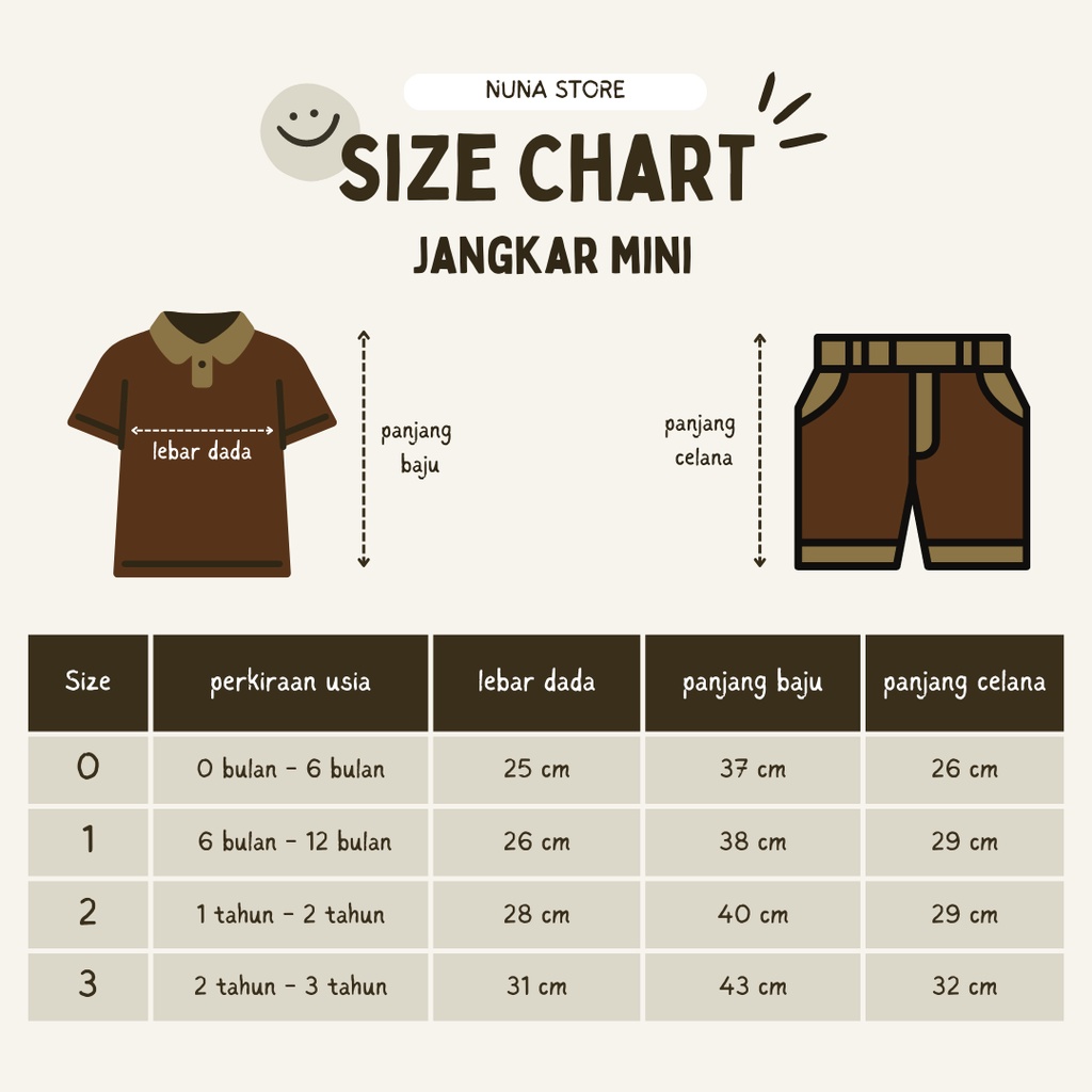 Nuna Store Setelan Kemeja bayi dan anak cowo/laki-laki usia 0 Bulan - 3 tahun Motif Jangkar Mini