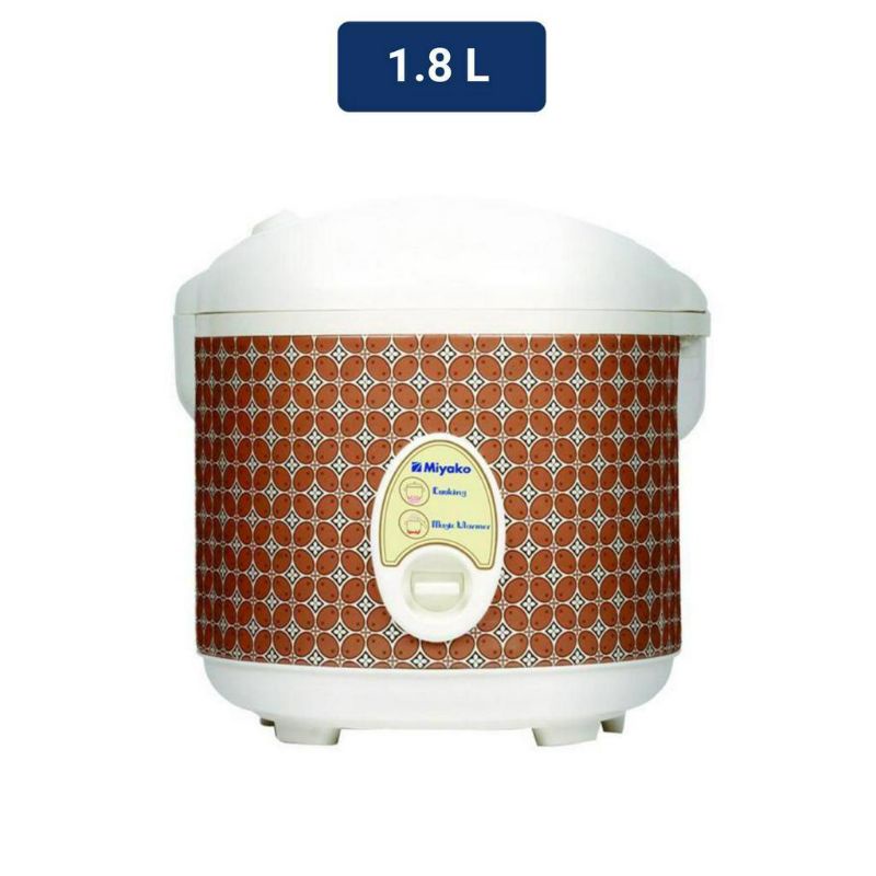 NEWTRONIC  Magic Com Miyako MCM 508 BTK KWG - [1,8 Ltr] Ricecooker motit batik kawung elektronik cir