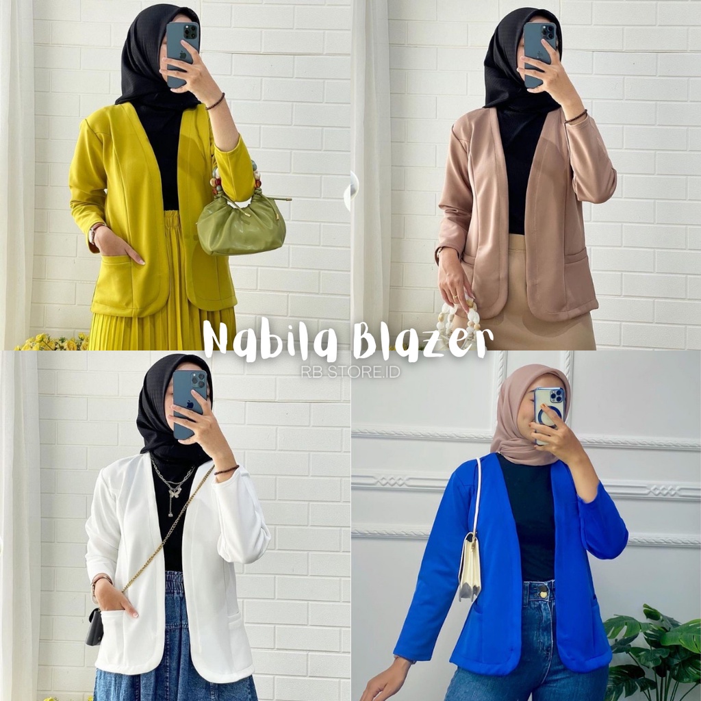 Blazer Wanita Nabila Blazer Scuba Premium