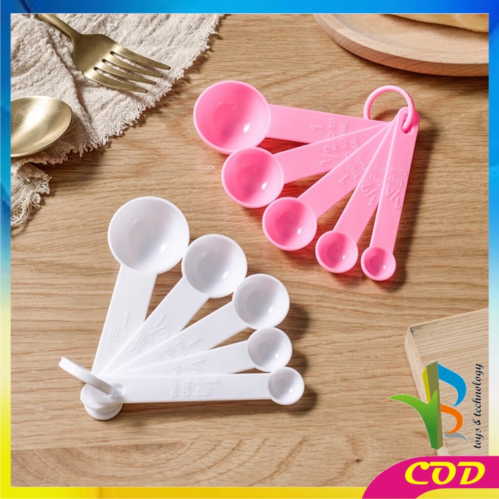 RB-C142 Sendok Takar Set 5IN1 Measuring Spoon Sendok Ukur Bumbu Dapur Sendok Takaran MPASI Bayi