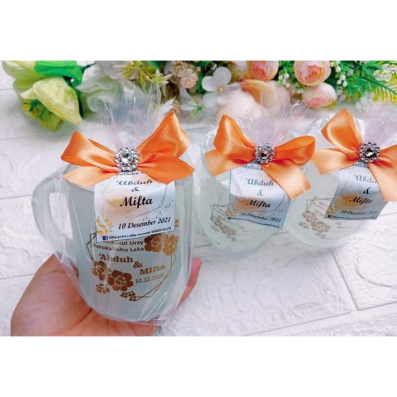 souvenir gelas cangkir doff sablon