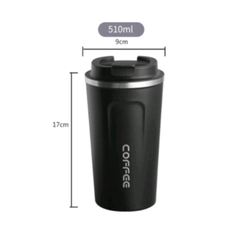 Tumbler-Termos Coffee Travel Mug Insulated 500ml-Thermos Cup Stainless Travel Mug Vacum Tumbler Insulated Coffee Termos Kopi Tahan Lama Untuk Prnyimpanan Air Panas Dan Dingin