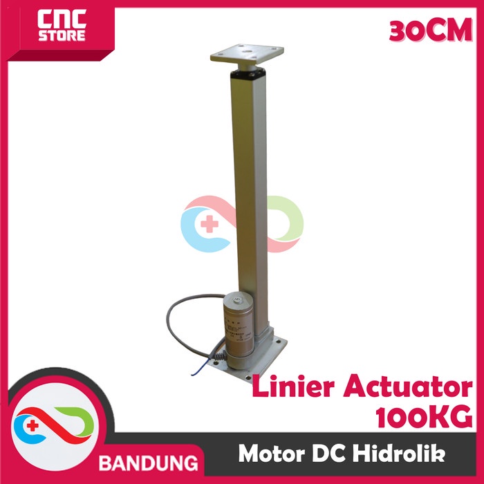 Actu Linear Actuator Linier Aktuator Hidrolik Dc 12V 300Mm 1000N 100Kg 30Cm