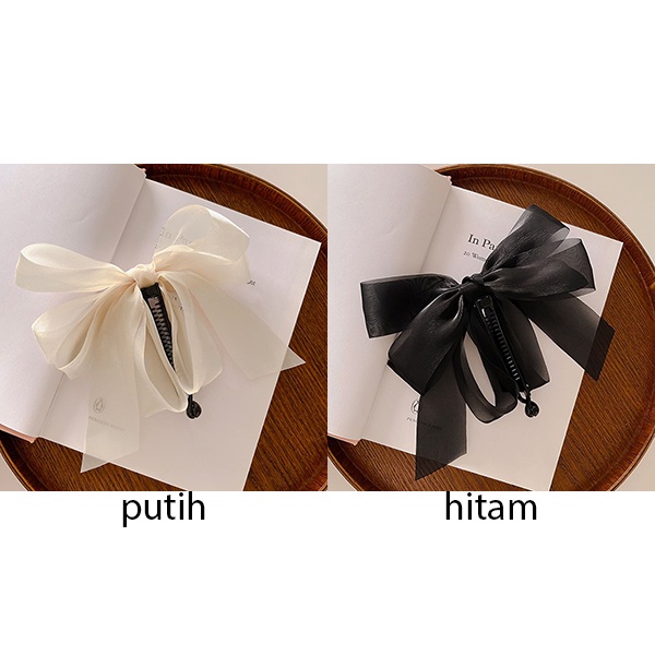 jepit rambut pita summer bow clip jje090 (4f2)