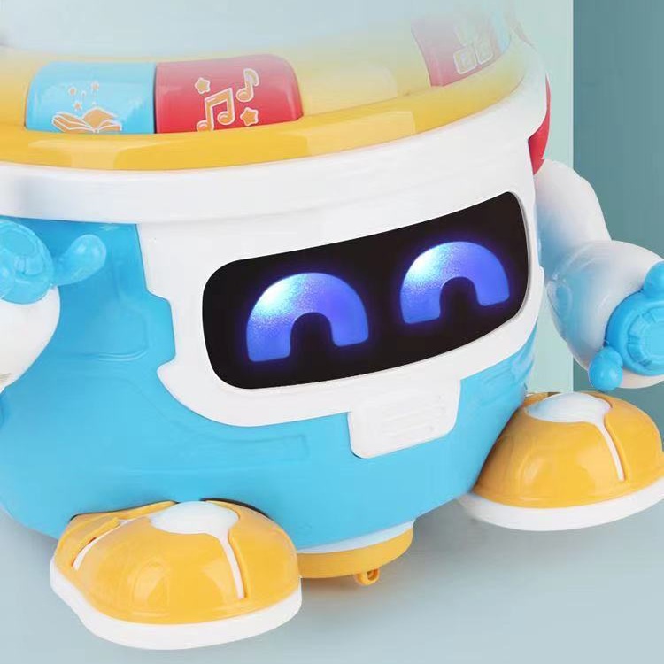[MS]Mainan Robot Drum Canggih Multifungsi Bisa Jalan Dan Music Serta Lampu Cantik Warna Warni / Multifunction Robot Music Piano And Drum With Lightning
