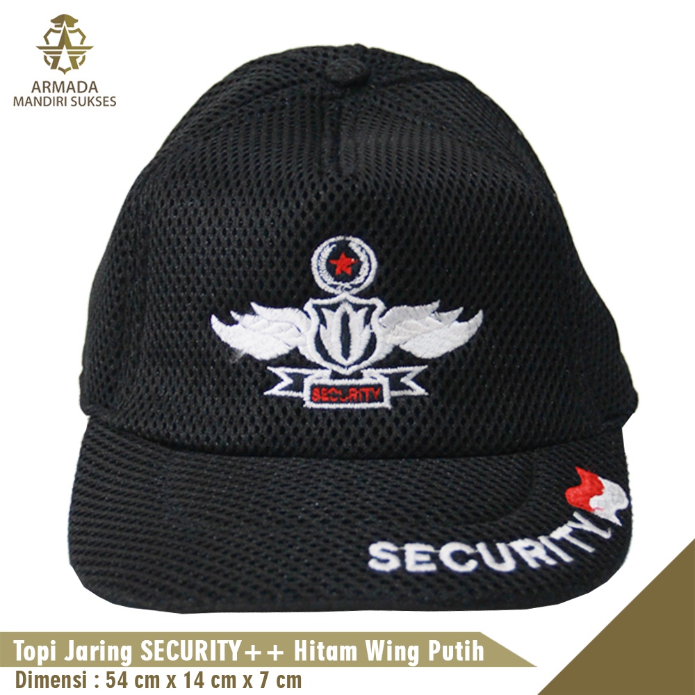 Topi Jaring Security Wing - Topi Security Wing Mesh