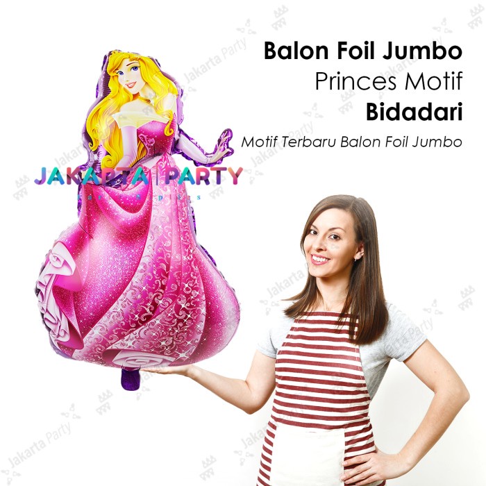 Balon Foil Aurora Jumbo / Balon Karakter Princess / Balon Princess