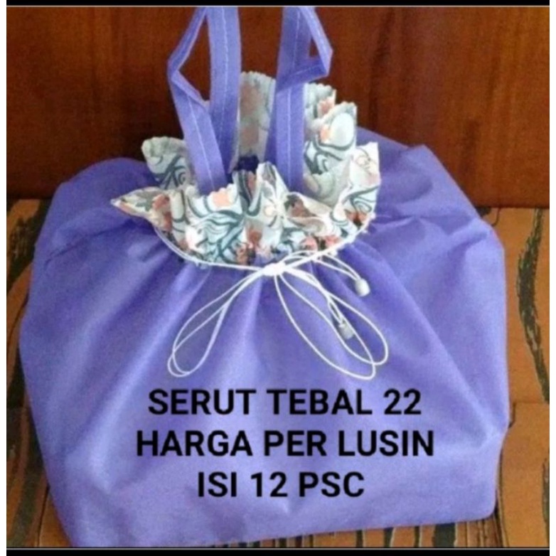 TAS HAJATAN SERUT TEBAL UK 22 HARGA PER LUSIN ISI 12 pcs