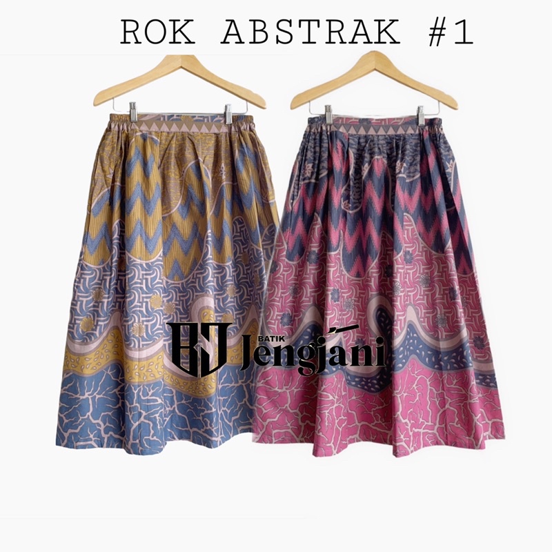 Rok Batik Abstrak #1 | Rok Batik Solonan Premium