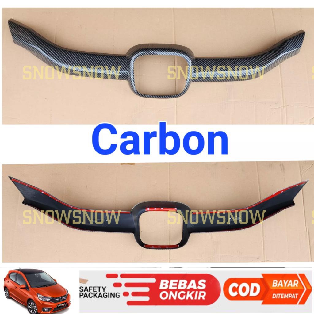 List Grill Bumper Depan Cover All New Brio 2018 2022 2023 2024 RS SATYA Urbanite Hitam Glossy Carbon