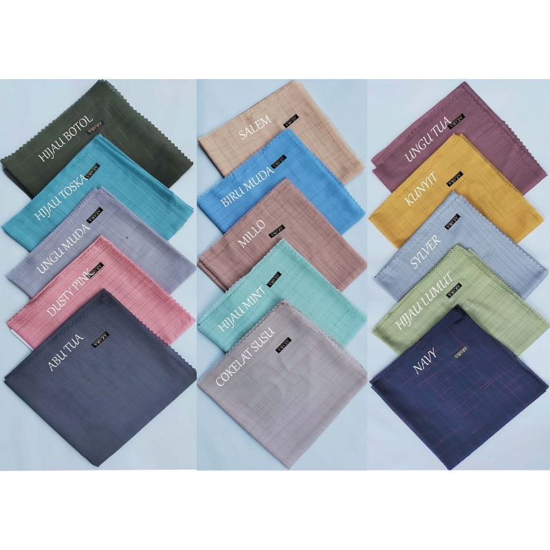 Segiempat Sandi Morse / Hijab Voal Waffle by AZARA