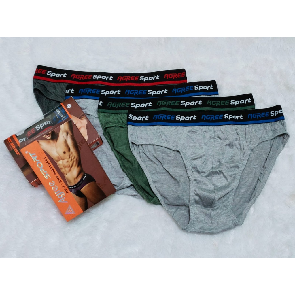 1pack 3pcs celana dalam pria celana dalam cowok ukuran m - xxl