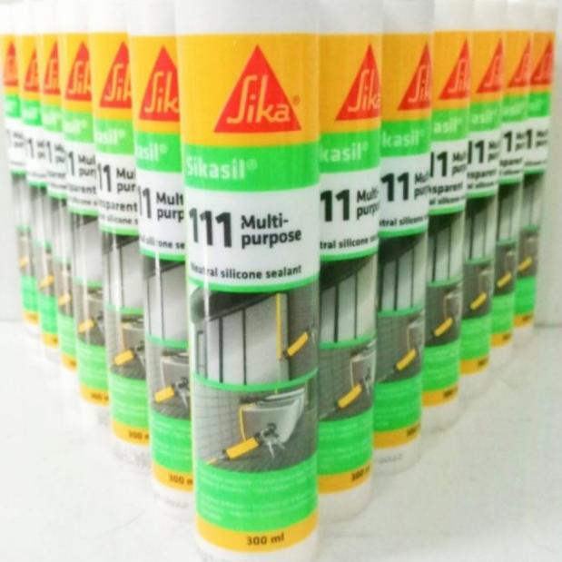 

Lem Sika 111/Sikasil 111 Silicone Sealant Neutral Food Grade 300ml - Grey