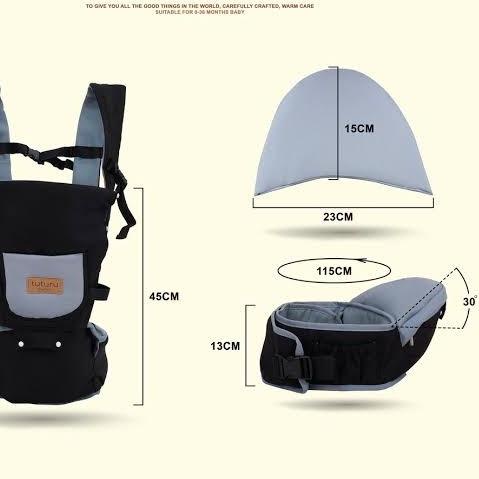 GENDONGAN BAYI DEPAN HIPSEAT MODERN KUALITAS PREMIUM PRAKTIS NYAMAN - Merah