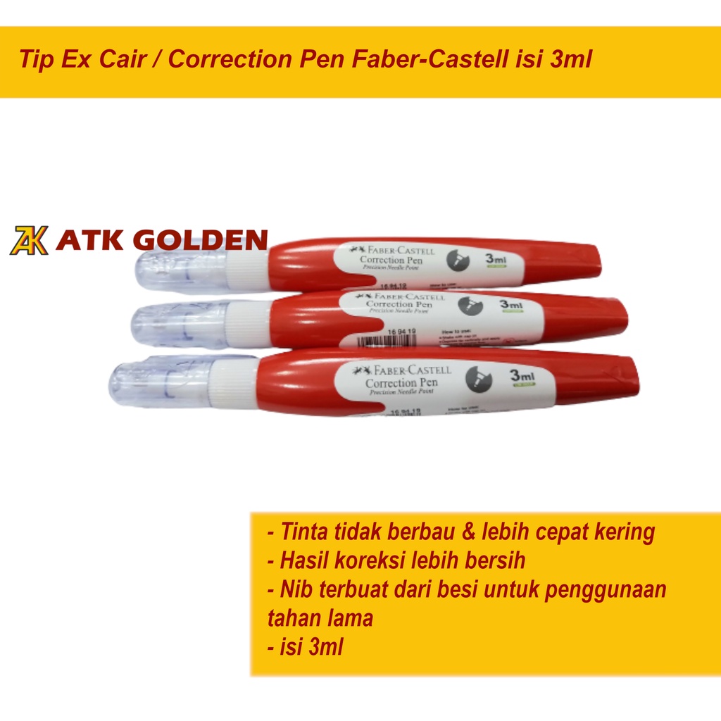 

Tip Ex Cair Faber-Castell 3ml
