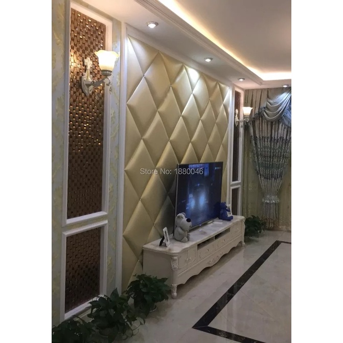 MH - WALL STIKER DEKORASI PANEL RUMAH 3D DESAIN ALUMINIUM WDX