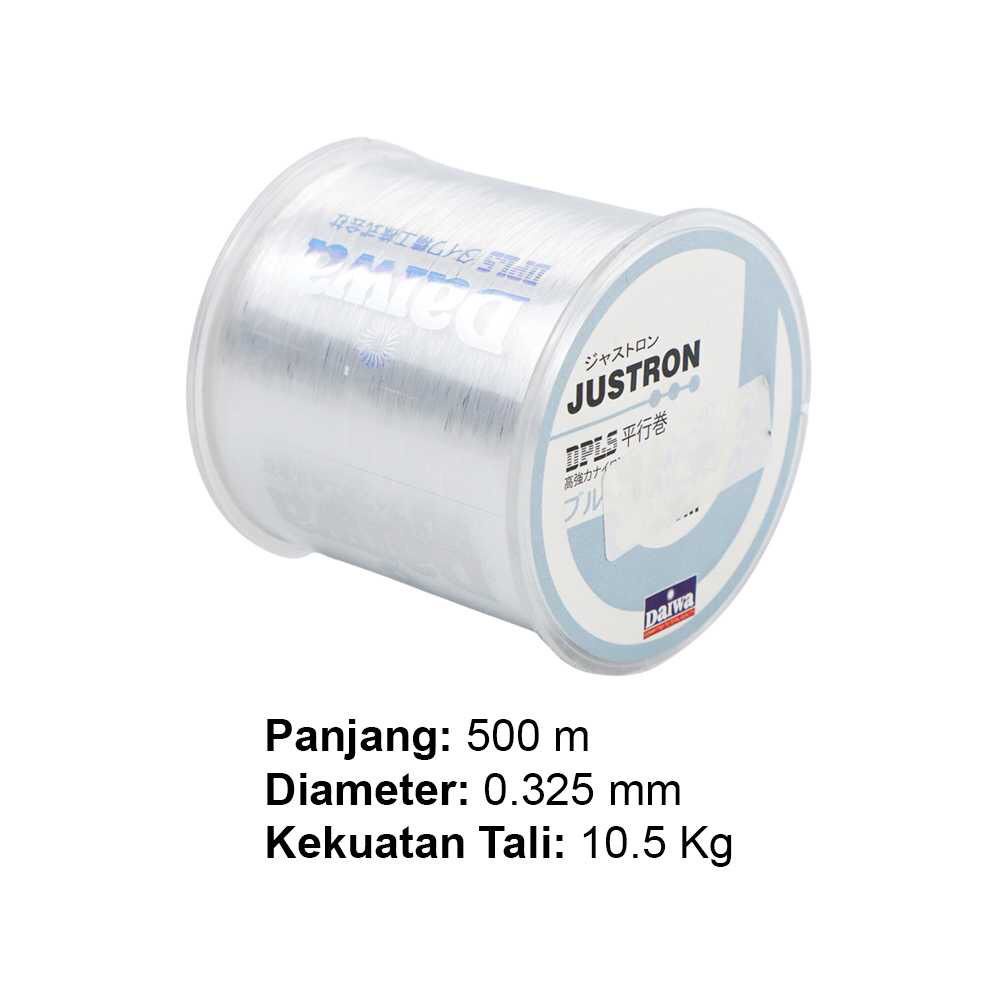 SENAR PANCING JUSTRON NYLON SUPERKUAT SENAR PANCING SUPERKUAT ANTI KERITING NYLON SERIES 500METER