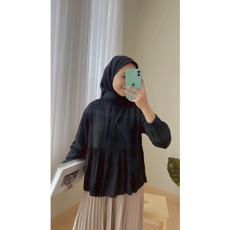 Jola Crinkle Blouse / Baju Atasan Wanita