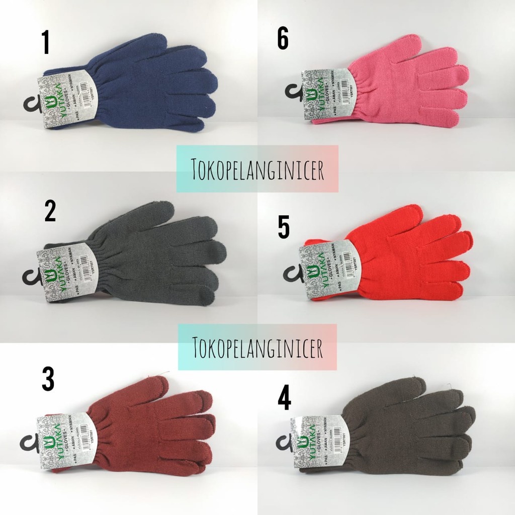 Sarung Tangan Murah / sarung tangan Bahan RAJUT/ sarung tangan  Polos Tokopelanginicer/Sarung Tangan Motor Polos