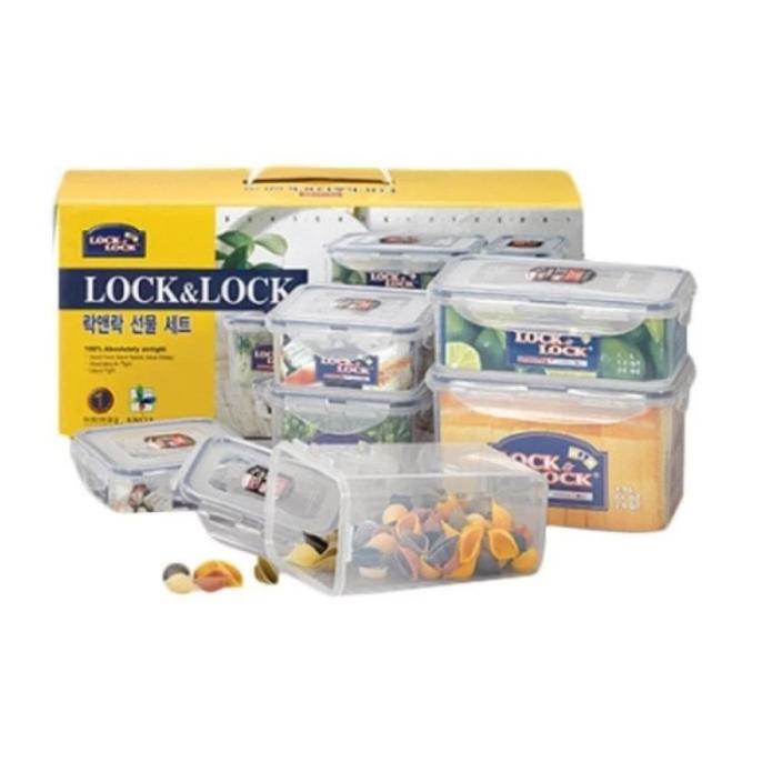 lock n lock gift set 6 pcs hpl818shp