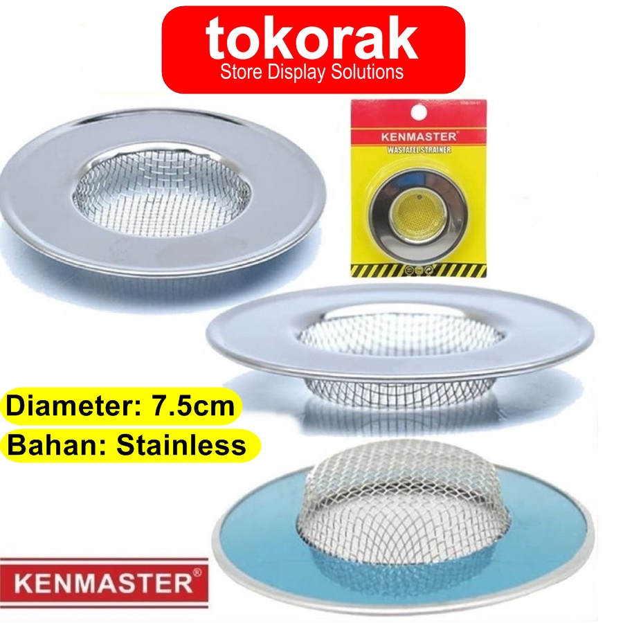 SARINGAN WASTAFEL STAINLESS KENMASTER - SARINGAN BAK CUCI PIRING