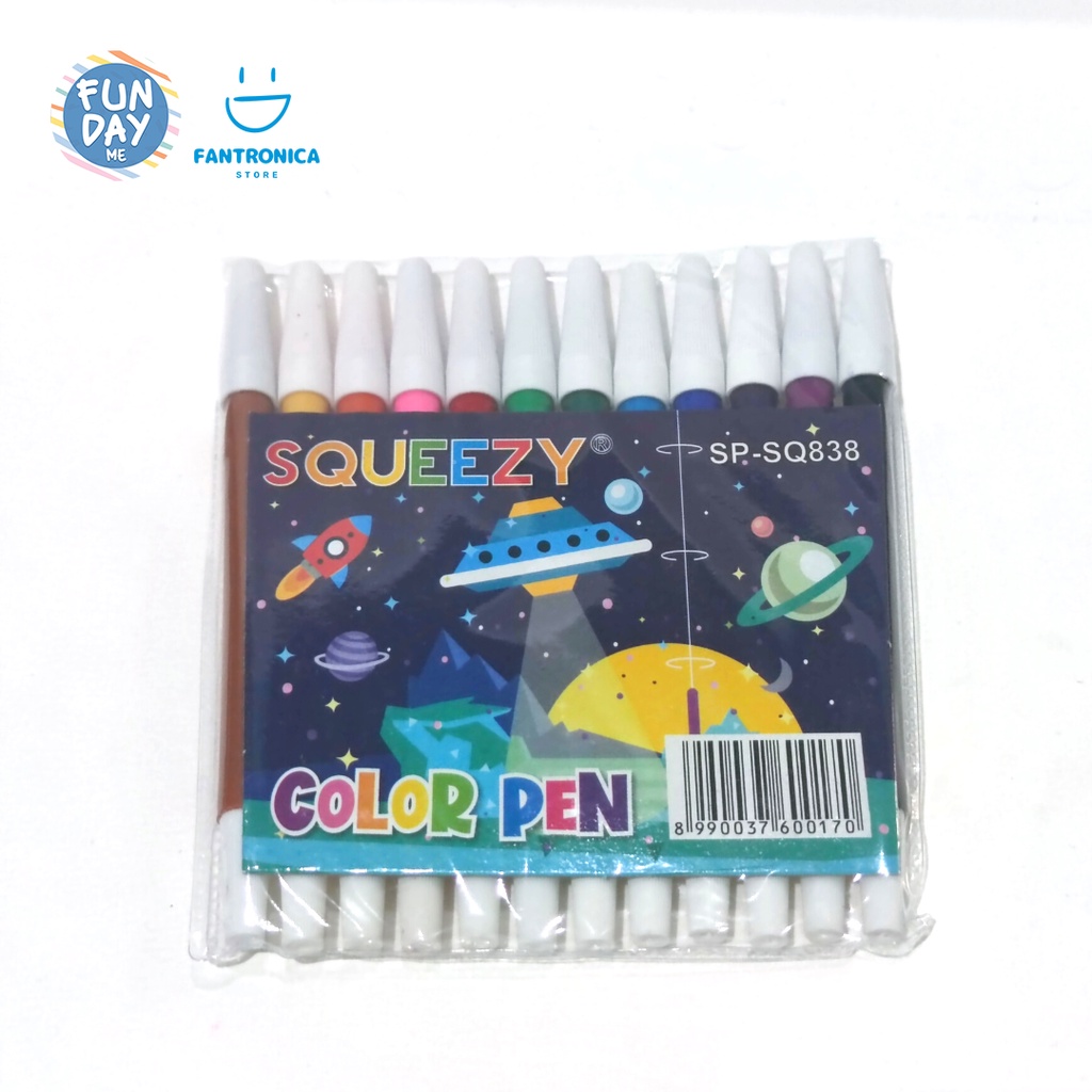 Spidol Warna isi 12 / Colour marker / Coloring colouring Marker / spidol berwarna stik isi 12