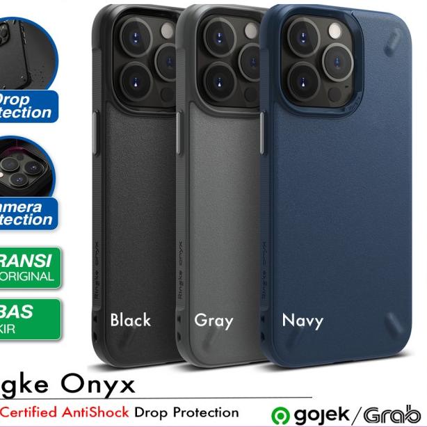 Original Ringke Onyx Case iPhone 13 Pro Max 13 13 Mini - Soft Casing - 13 Mini, Black