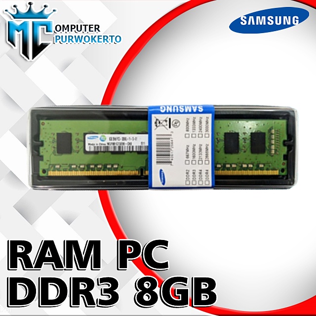 RAM PC longdim 8GB DDR3 Samsung PC12800 1600Mhz