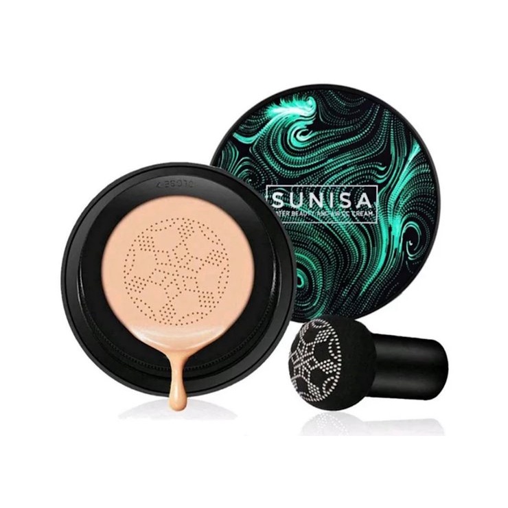 Sunisa Cushion Original Tahan Lama Glowing Mushroom / Bedak Asli Bb Cream Korea Tahan Air Foundation Waterproof