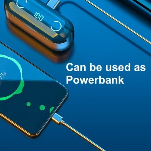 Headset Wireless TWS F9-8 Bluetooth Earphone Hifi Sound Quality