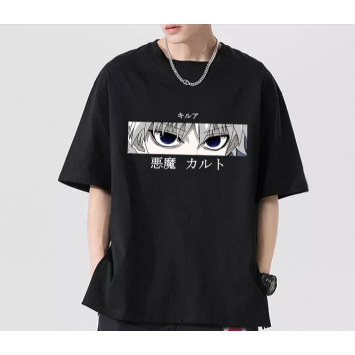 BISA COD/JHOSE/BAJU HUNTER/BAJU ANIME/BAJU KILLUA/TERBARU/BAJU LENGAN PENDEK