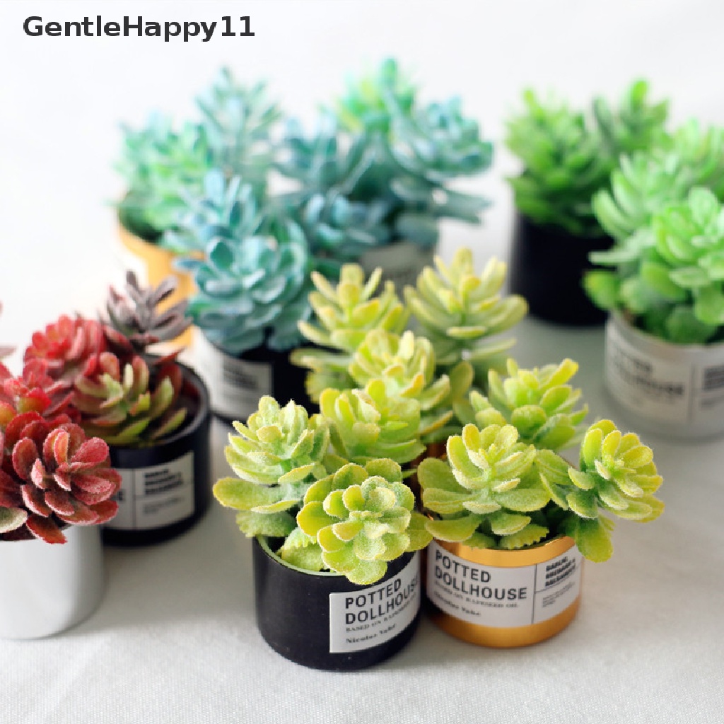 Gentlehappy Simulasi s Hijau Mini Pohon Pot Untuk 1: 12miniatur Pot Rumah Boneka id