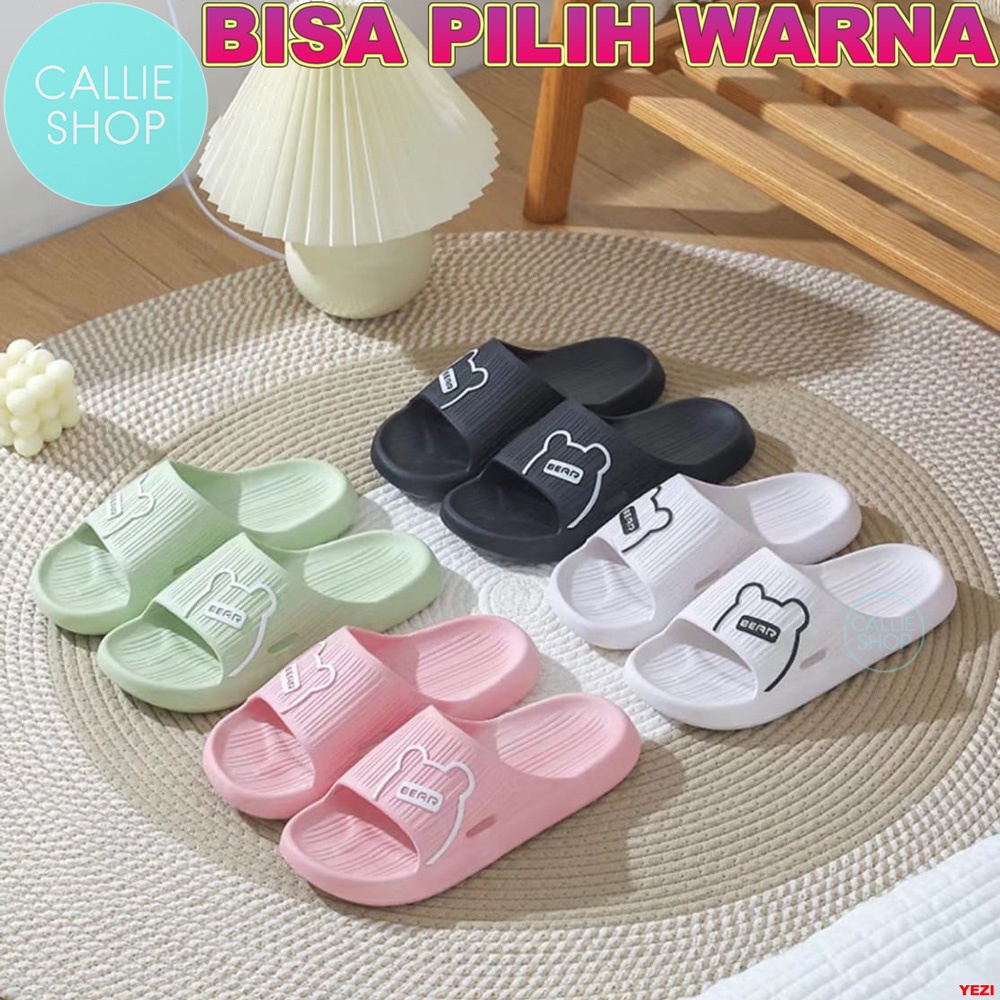 Sandal Selop Bear Lucu Antislip Korea Style Jelly 2304-1 BEARGRS