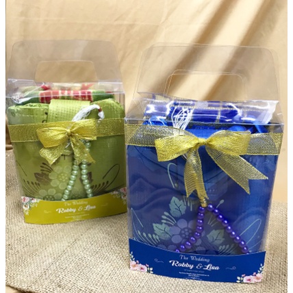 kotak mika souvenir 14x7x17 TSS tas jinjing kemasan souvenir sajadah atau mukenah