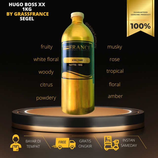 BIBIT PARFUM REFILL HUGO  BOSS XXX 500GR SEGEL BY GRASSFRANCE