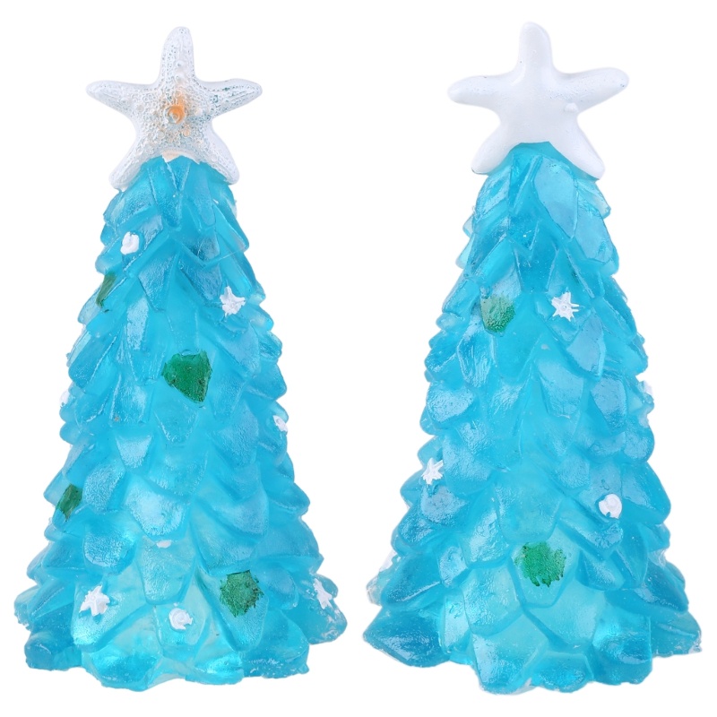 Mary Christmas Tree and Wreath- Resin Pohon Natal Pinus Hijau, Pohon Natal Resin Pantai Laut, Untuk Kreatif Uni