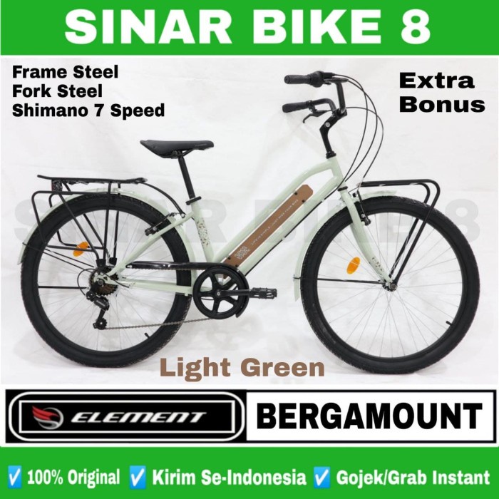 Frame Sepeda Mini Element Bergamount City Bike 26" Boncengan London Taxi 7Sp