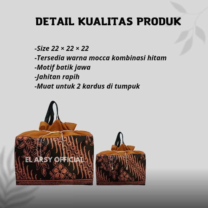 tas hajat box 22 / tas hajatan murah / goodiebag / tas nasi kotak/ Tas Serut kain 22x22