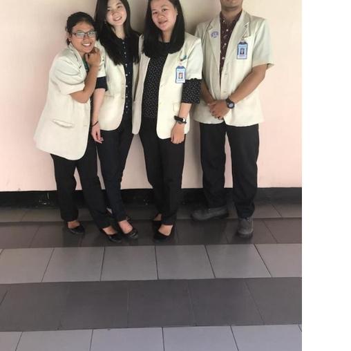 ➚➹✲ Jas Apoteker Wanita Kuning Gading Lengan Panjang dan Lengan Pendek Model Baru