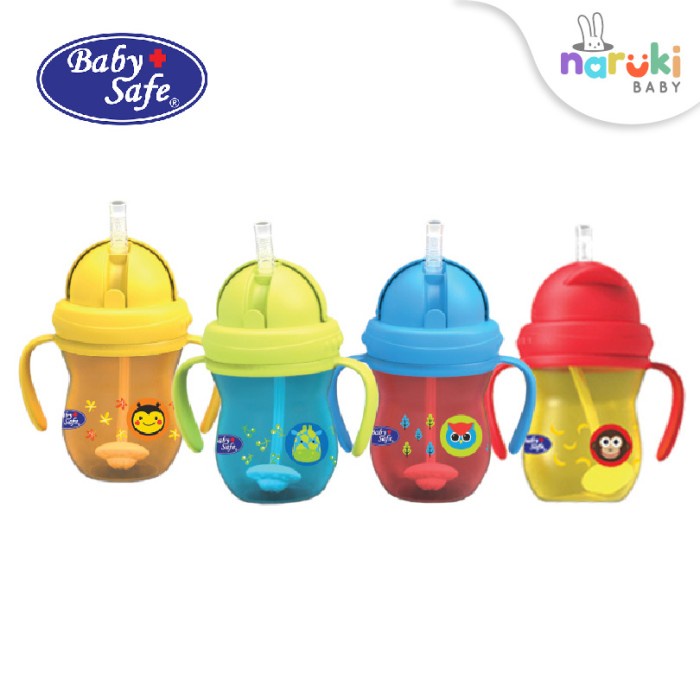 Dot Baby Safe Sk019 Cup Weighted Straw 270Ml / Botol Minum Anak