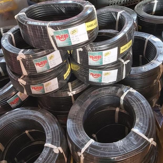kabel listrik 2x2,5 serabut 2x2.5 hitam 25 meter