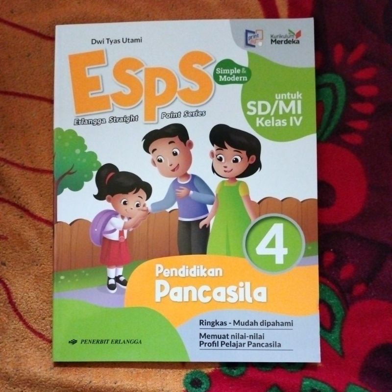 Jual ORIGINAL BUKU ESPS PENDIDIKAN PANCASILA KELAS 4 SD KURIKULUM ...