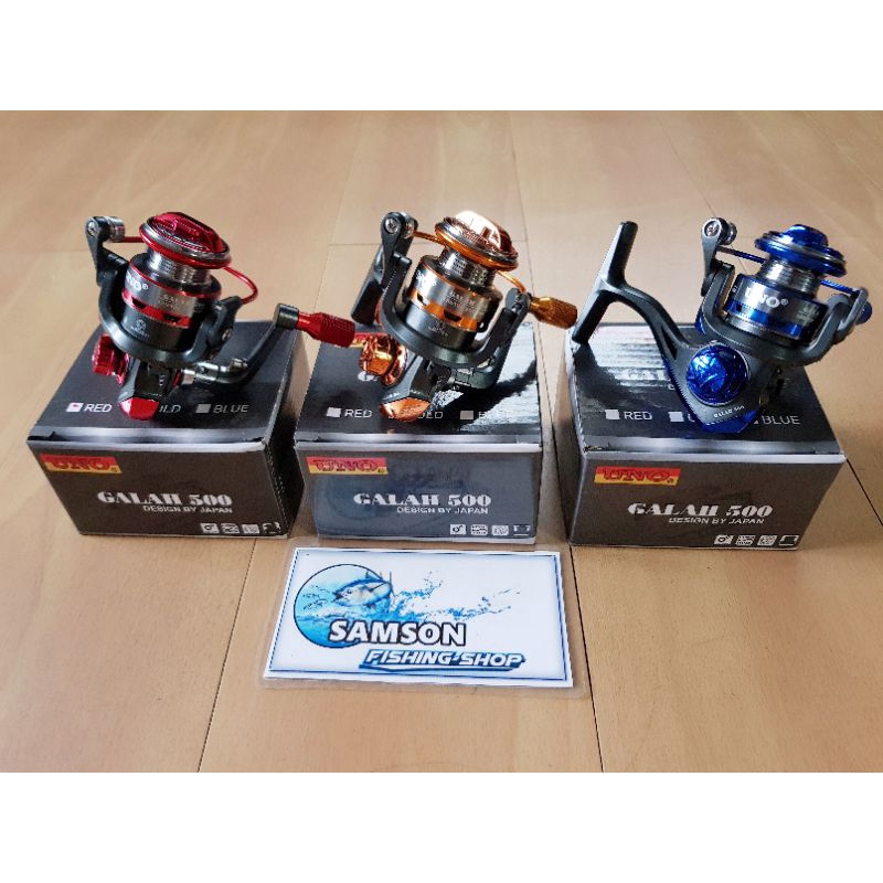 reel uno galah 500 spinning untuk mancing udang