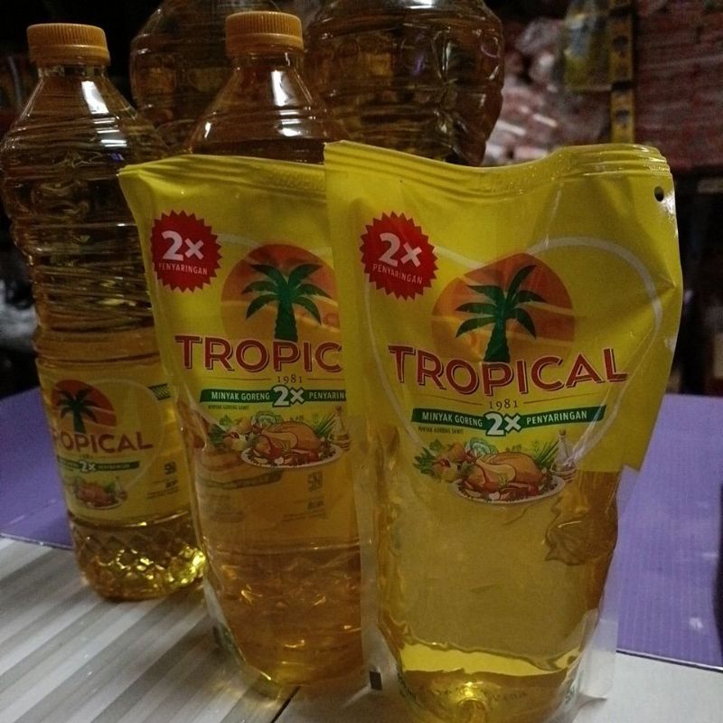 MINYAK TROPICAL @500ML*24 POUCH. SEDUS SAMEDAY/INSTANT