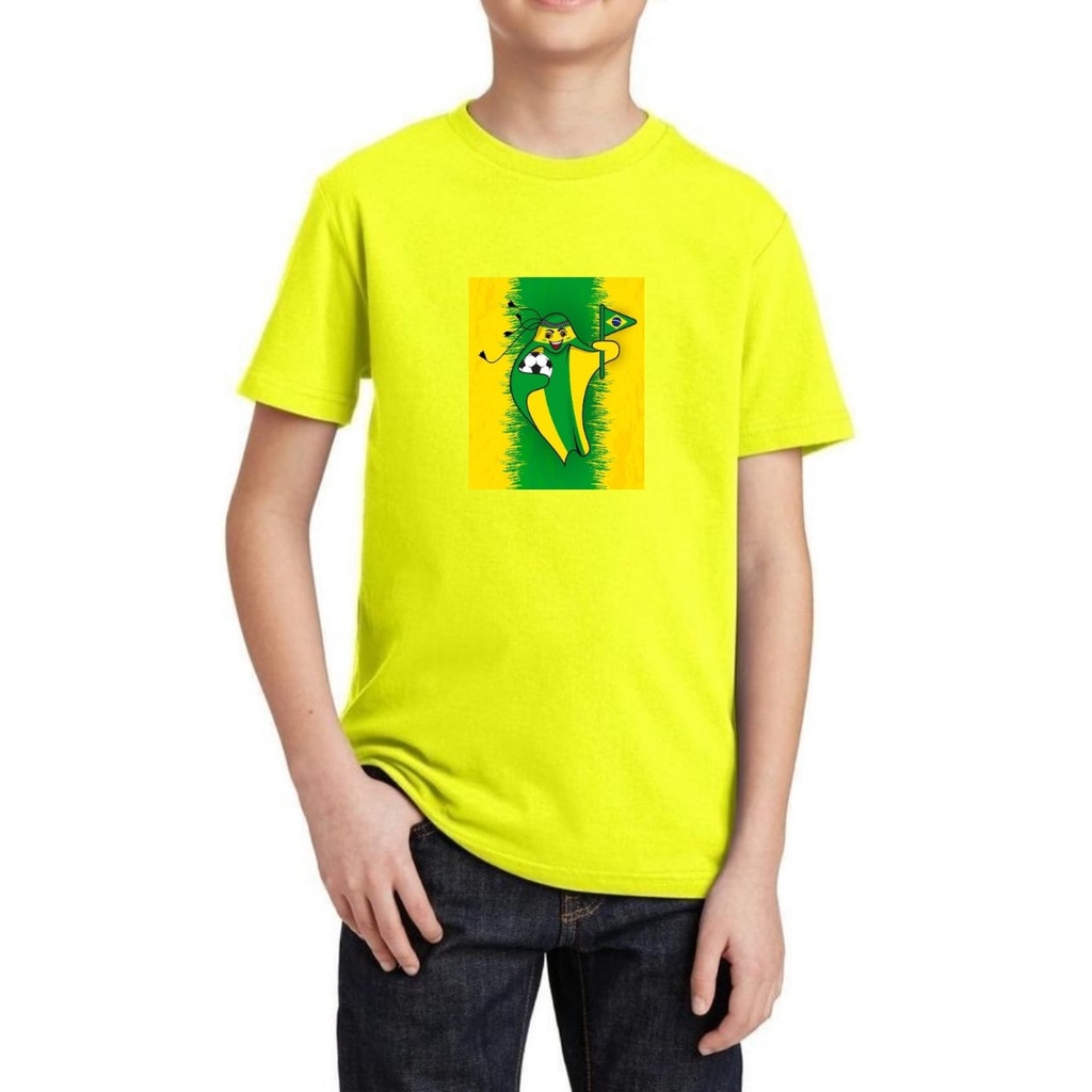 KAOS BAJU T-SHIRT BRAZIL ANAK PIALA DUNIA 2022 QATAR WORLD CUP BAJU ANAK PIALA DUNIA UNTUK ANAK 2-10 TAHUN BISA COD KE204