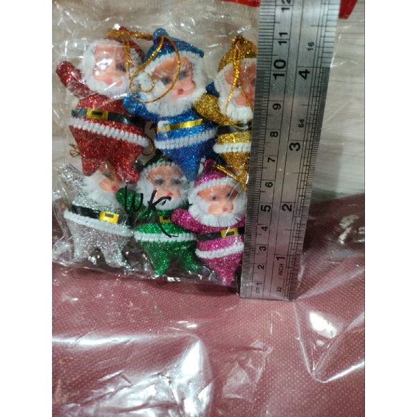 hiasan dekorasi natal boneka Santa Clause