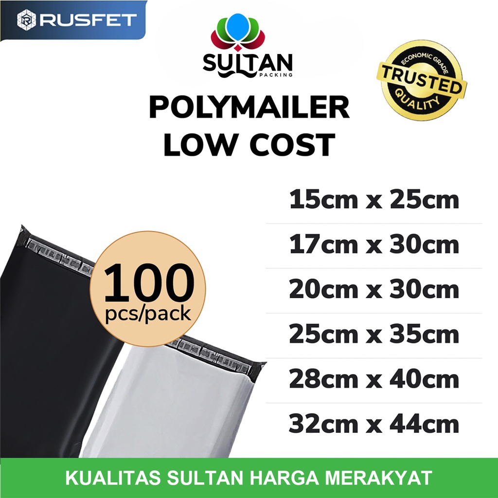 

Plastik Polymailer PACK LOW COST Amplop Packing Polimailer RUSFET